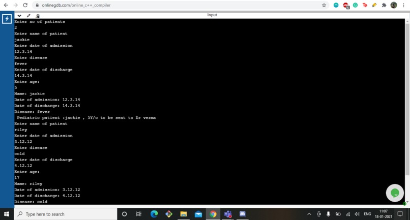 Hospital Program – screenshot 1