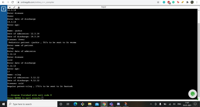 Hospital Program – screenshot 2
