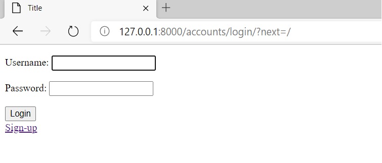 Authentication System – screenshot 1