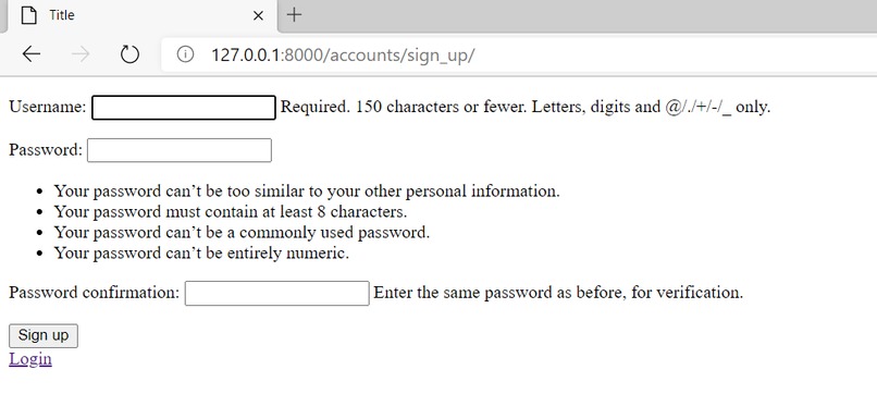 Authentication System – screenshot 2
