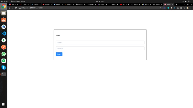 Authentication – screenshot 1