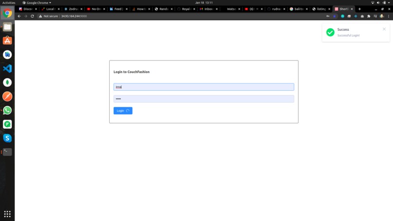Authentication – screenshot 2