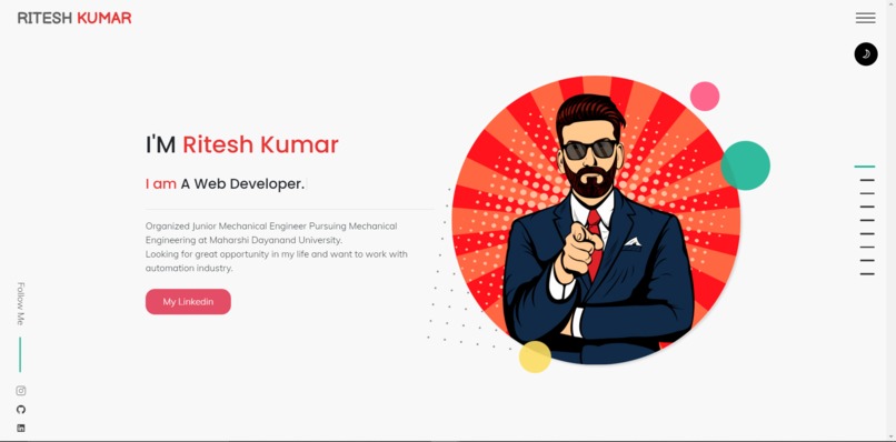 My Online Portfolio 2021 – screenshot 1