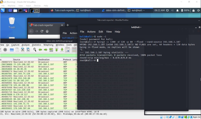 TCP Flood Attack Classifier – screenshot 1