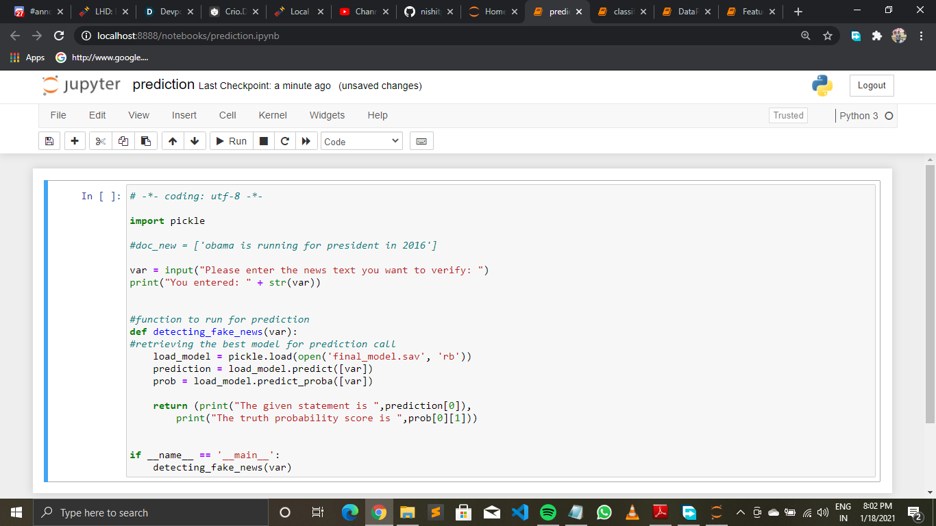 Fake News Detection | Devpost