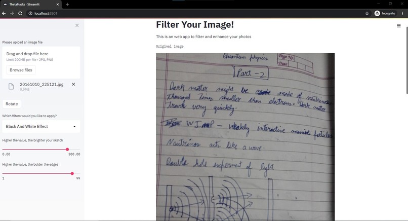 Image Enhancing Web App – screenshot 2