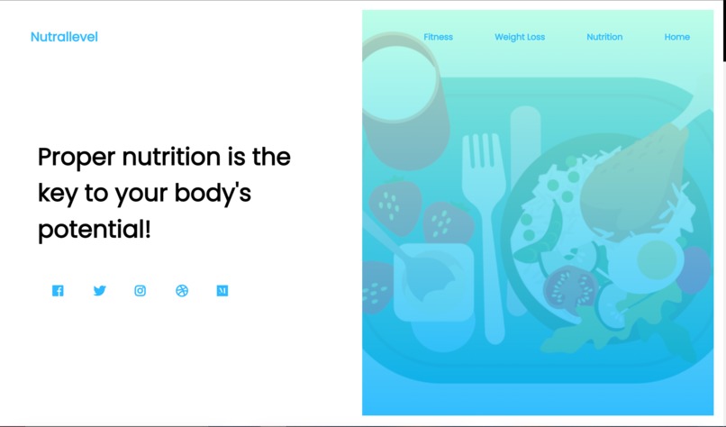 Nutrallevel Fitness Website – screenshot 3
