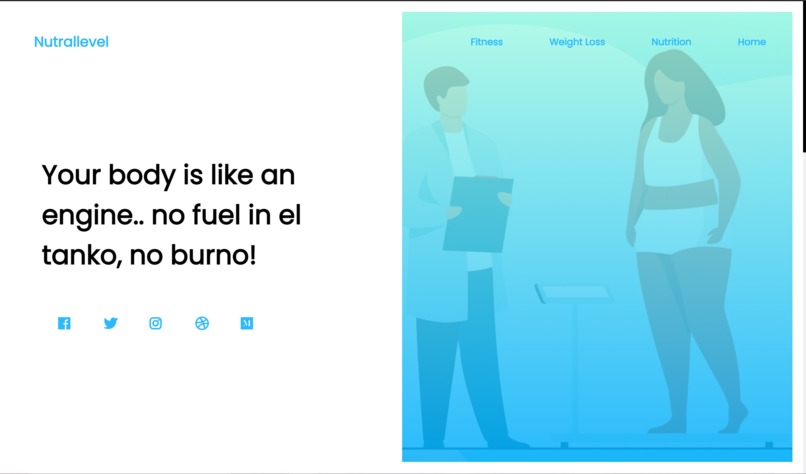 Nutrallevel Fitness Website – screenshot 4