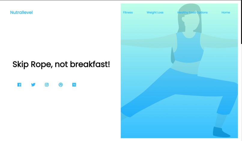 Nutrallevel Fitness Website – screenshot 5