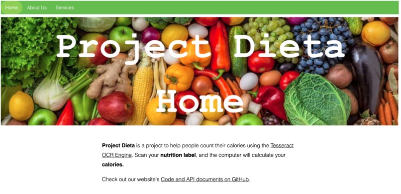 Group L Project Dieta – screenshot 1