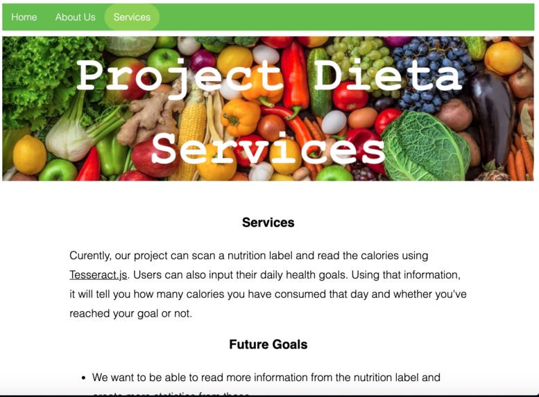 Group L Project Dieta – screenshot 5