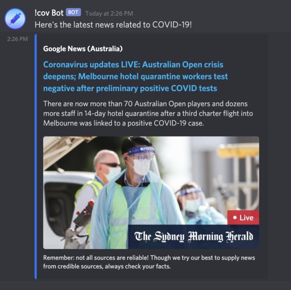 !cov Bot – screenshot 3