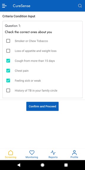CureSense, voice-biomarker based tuberculosis screening tool – screenshot 5