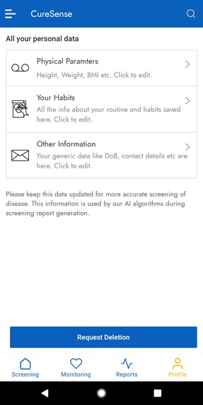 CureSense, voice-biomarker based tuberculosis screening tool – screenshot 13