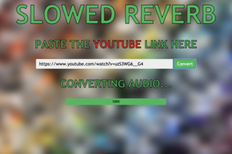Slowed and Reverb Audio Generator