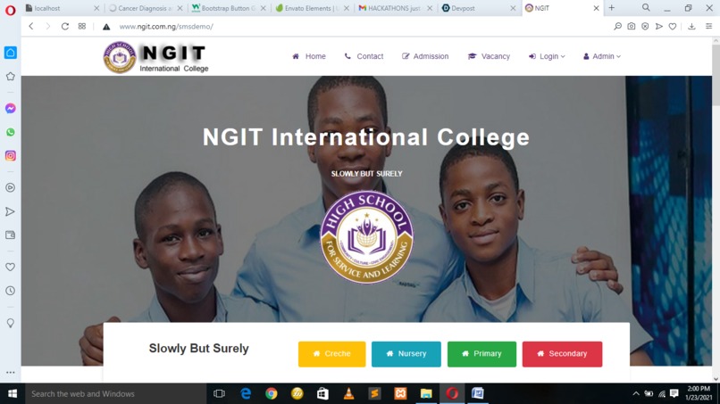 Online School Management System – screenshot 1