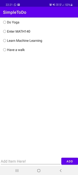 To Do App – screenshot 1