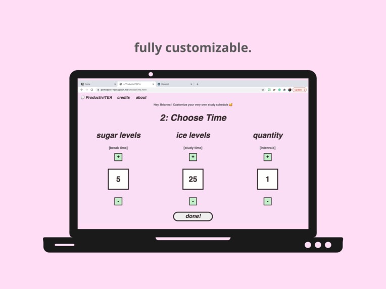 ProductiviTEA – screenshot 4