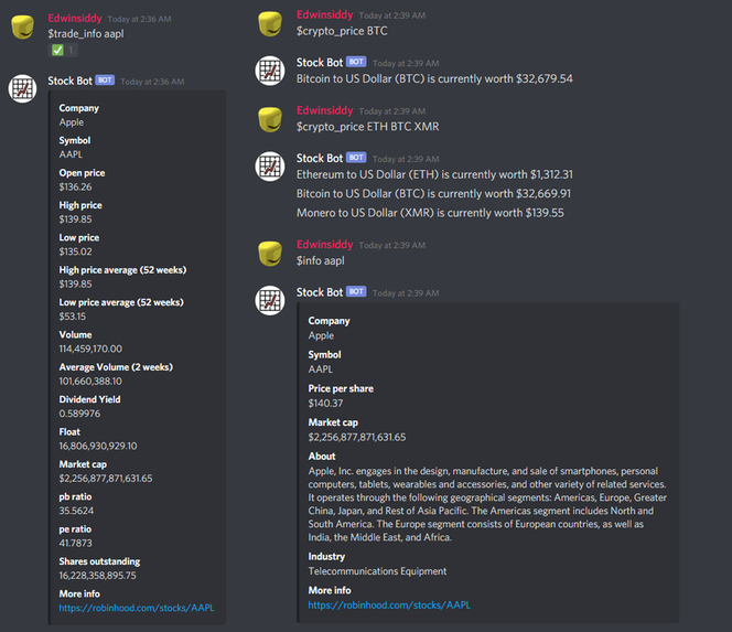 StockBot – screenshot 2