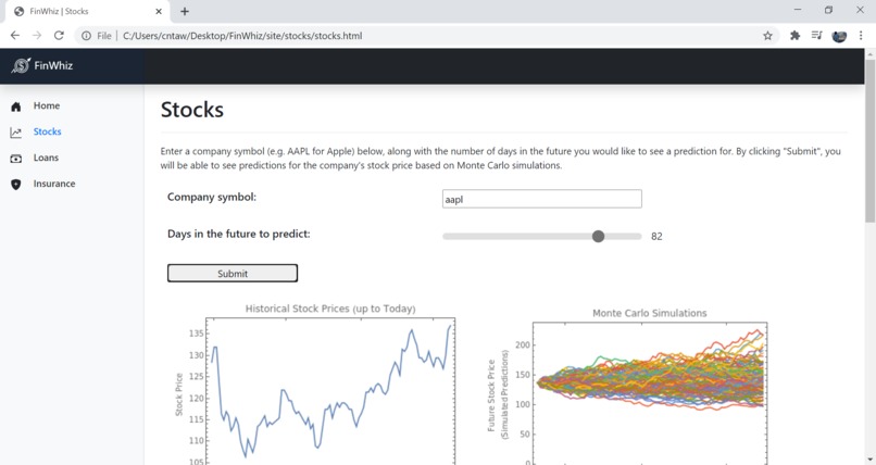 FinWhiz – screenshot 2