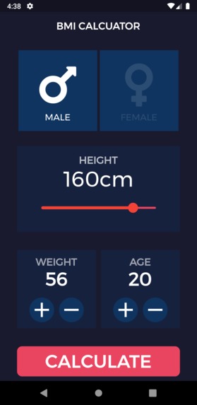 BMI Calculator – screenshot 1