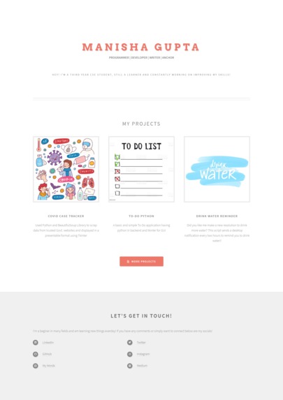 My Portfolio – screenshot 1