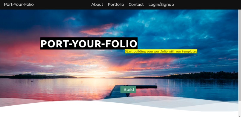 Port-Your-Folio – screenshot 1
