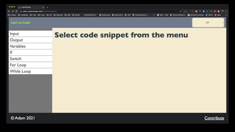 Learn to Code – screenshot 2