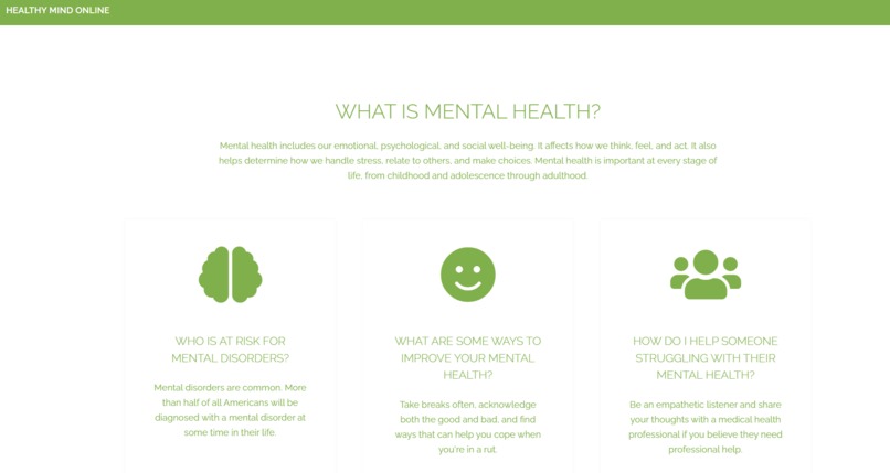 Healthy Mind Online – screenshot 1