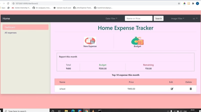 budget-management – screenshot 1