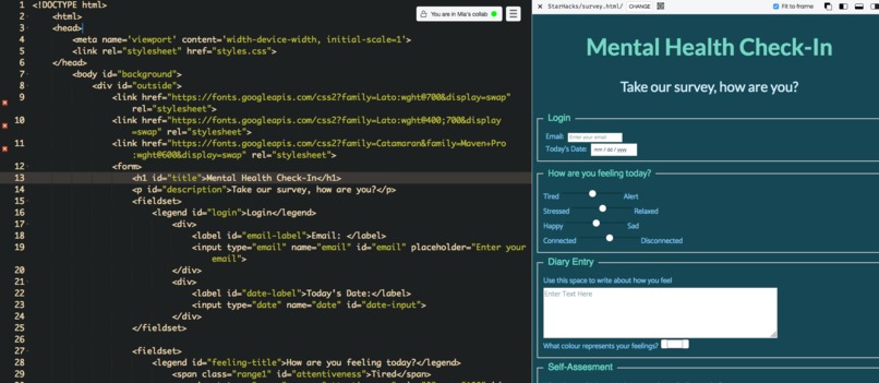 Mental Health Check-In – screenshot 2