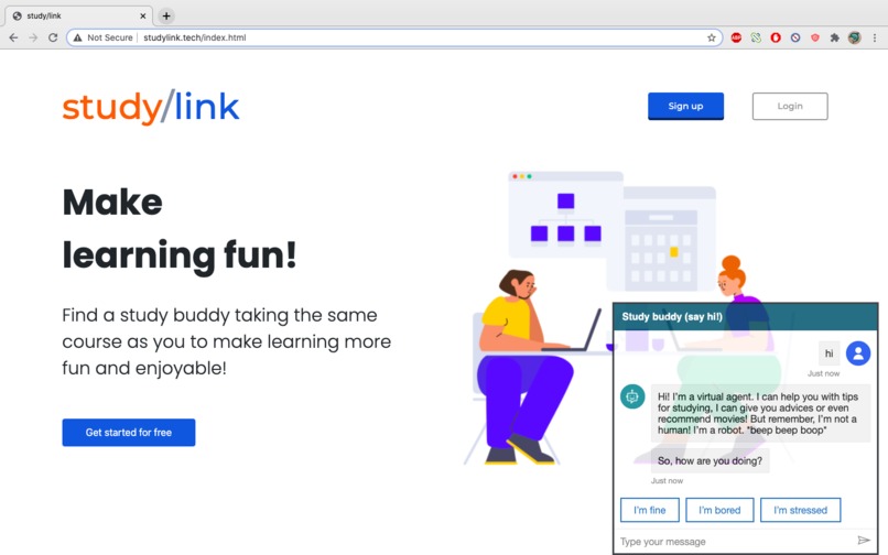 study/link – screenshot 2