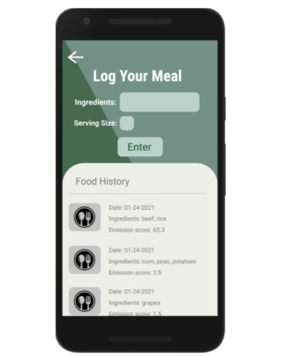 Carbon FoodPrint – screenshot 2
