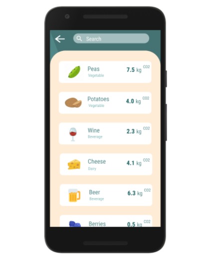 Carbon FoodPrint – screenshot 3
