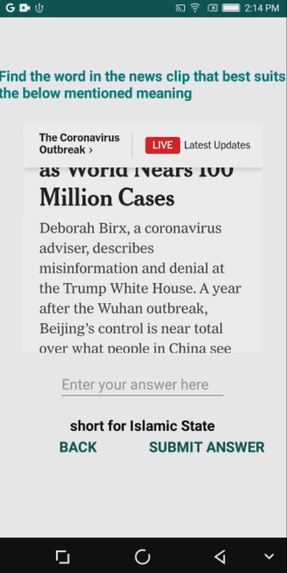 News Vocab Learn  – screenshot 2