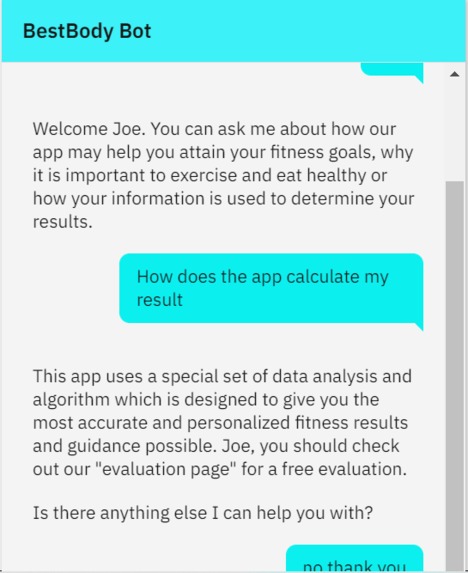 UrBestBody – screenshot 2