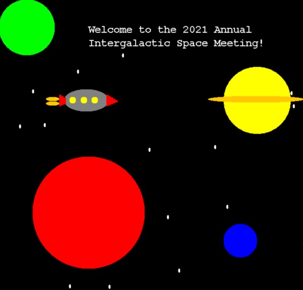 2021 Annual Intergalactic Space Meeting – screenshot 1