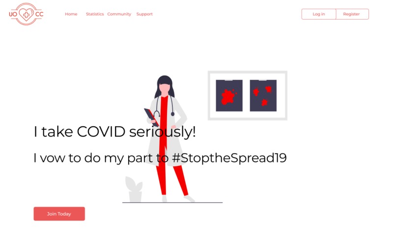 #UofCC A Covid Consciousness App – screenshot 3
