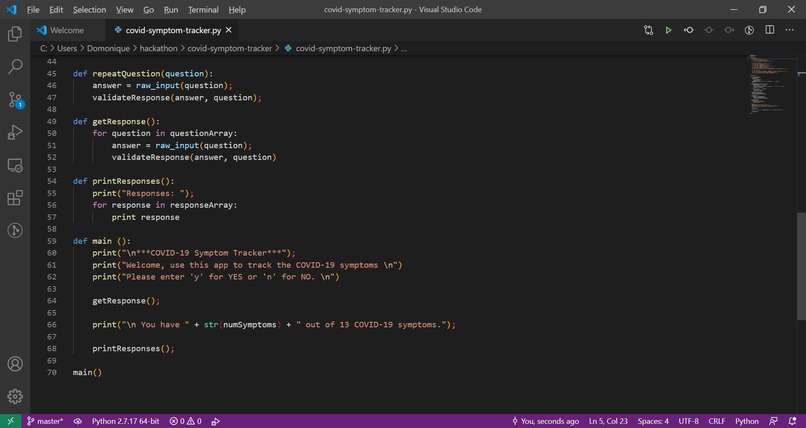 COVID-19 Symptom Tracker – screenshot 1