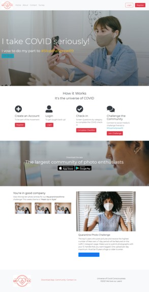 #UofCC A Covid Consciousness App – screenshot 6