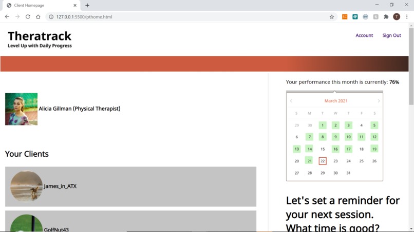 Theratrack – screenshot 7