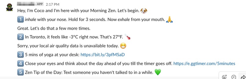 Morning Zen with Coco – screenshot 2