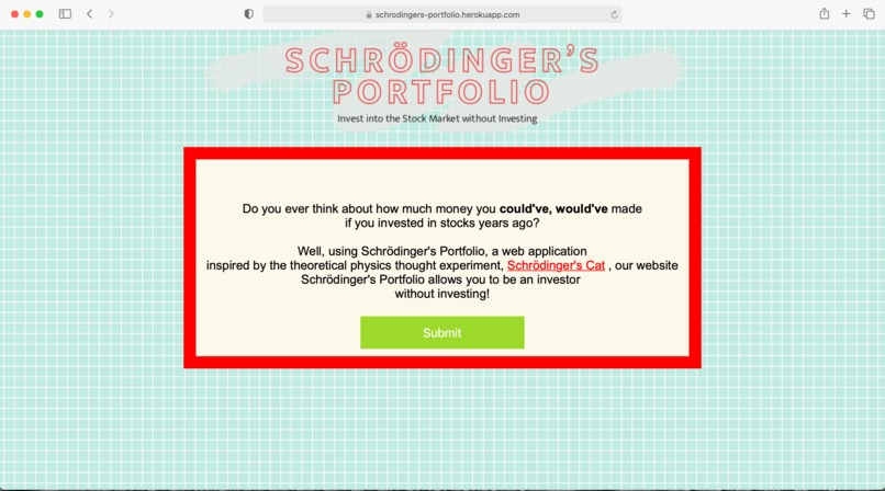 Schrödinger's Portfolio  – screenshot 1
