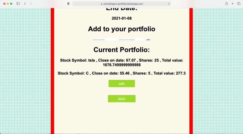 Schrödinger's Portfolio  – screenshot 4