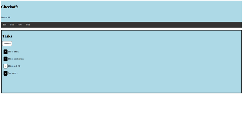 Checkoffs (Web Edition) – screenshot 1