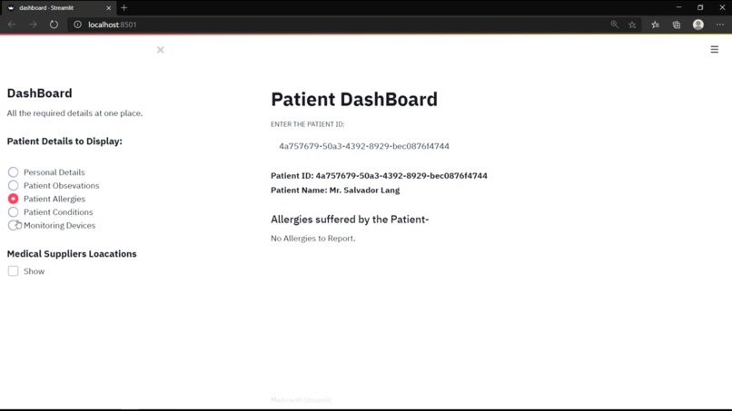 Patient-DashBoard – screenshot 2