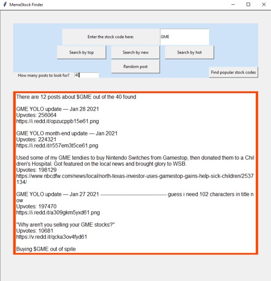 MemeStocks Finder – screenshot 1
