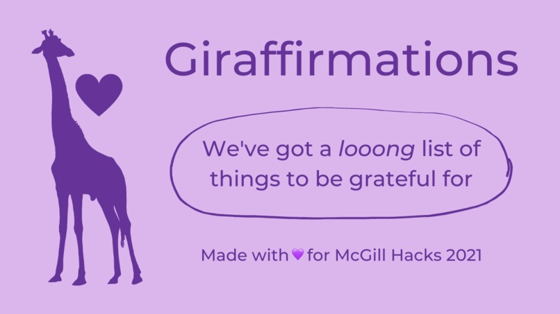 Giraffirmations – screenshot 1