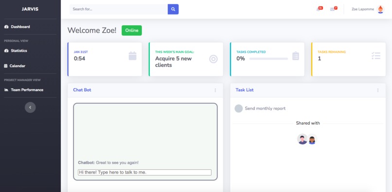 Jarvis – screenshot 2