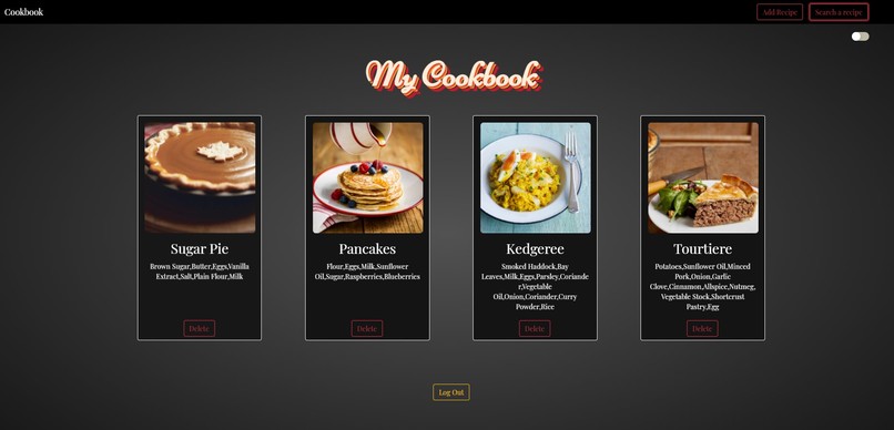 Cookbook.io – screenshot 2